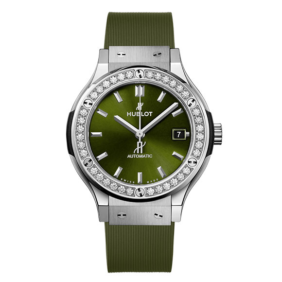 CLASSIC FUSION TITANIUM GREEN DIAMONDS