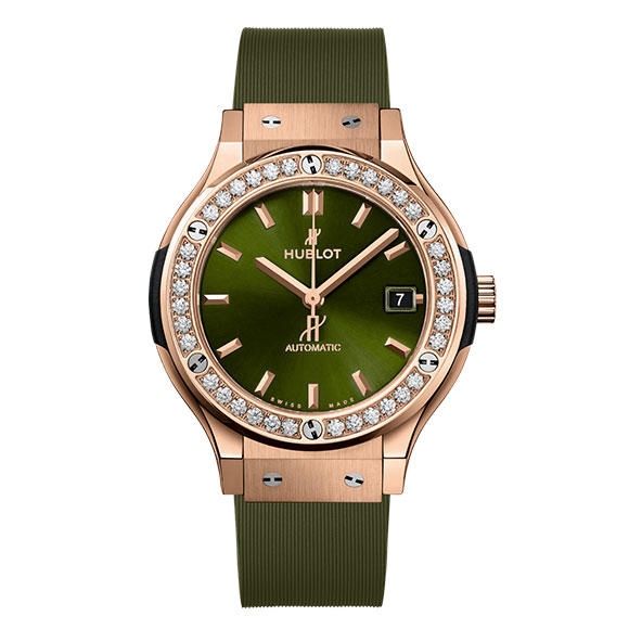 CLASSIC FUSION KING GOLD GREEN DIAMONDS